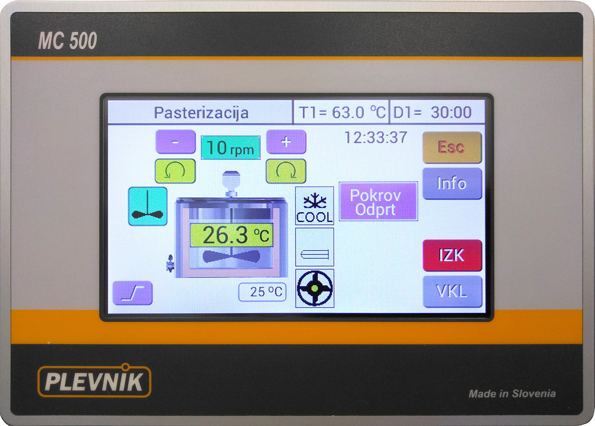 PH now with serial controller MC 500 | Plevnik